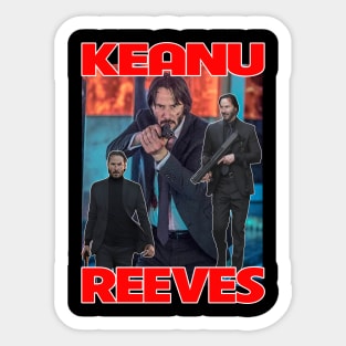 Keanu main character two images Sticker